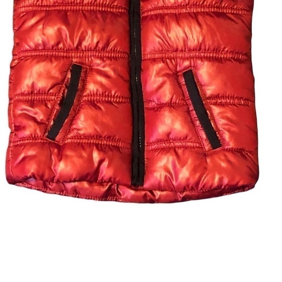 Calvin Klein Jeans Polyester Red/Black Puffer Vest Size 24M - Picture 3 of 7